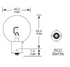 12 Volt 60W SBC BA15D base Headlamp bulb